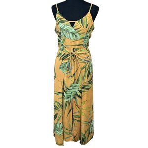 Kauf Mustard Yellow Tropical Sexy Viscose Sundress Size M